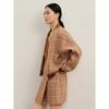 Jiu Zi Anna Kou Stand-Collar Tweed Jacket