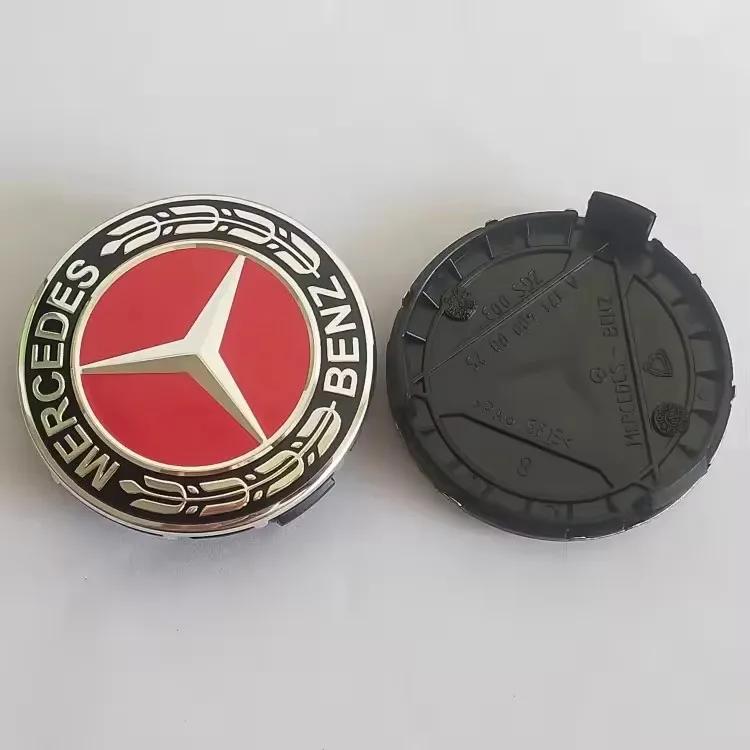 4Pcs 75mm Brabus Logo Car Emblem Wheel Center Hub Cap Accessories AMG Apple For Mercedes Benz W204 GLA GLC CLA W205 W203 W206