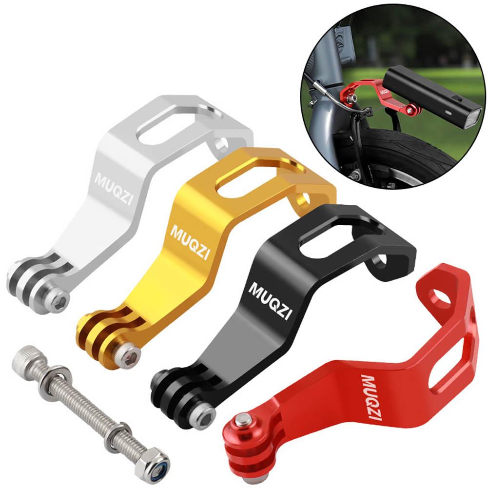 Bicycle Front Light Mount Bracket Aluminum Alloy Bike Light Holder Adjustable Bike Flashlight Mount Stand for Mountain Road Bike