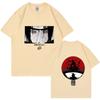2026 Japanese Naruto Printed Tshirt Uchiha Itachi Anime Sports Top Loose Short Sleeve