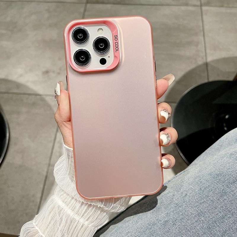 For Samsung S25 S24 S23 Plus S24 Ultra A06 A05s A13 A14 A15 Vivo Y02 Y15 Y16 Y17 Y28 Y27 Colorful Sliver Double Sided Hard Back Soft Edge Phone Case