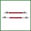 Motoforti 2pcs 7"-9" Car Adjustable Front Bumper Lip Splitter Strut Tie Rod Bar Universal Red Long-lasting