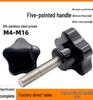 Винт с накатанной головкой M4-M16 из нержавеющей стали 304, закручиваемый вручную, с головкой из бакелита и резины