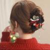 Элитный Праздничный Плюшевый Зажим для Волос с Бантом и Кисточкой - Большой Зажим-Акула для Женщин