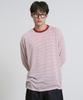 Ousa Полосатая футболка с круглым вырезом и длинным рукавом в стиле color block (2 цвета)