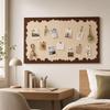 Self Adhesive Felt Wall Board Scalloped Border Wall Memo Board Gifts Photo Wall Panel  Home Decor
