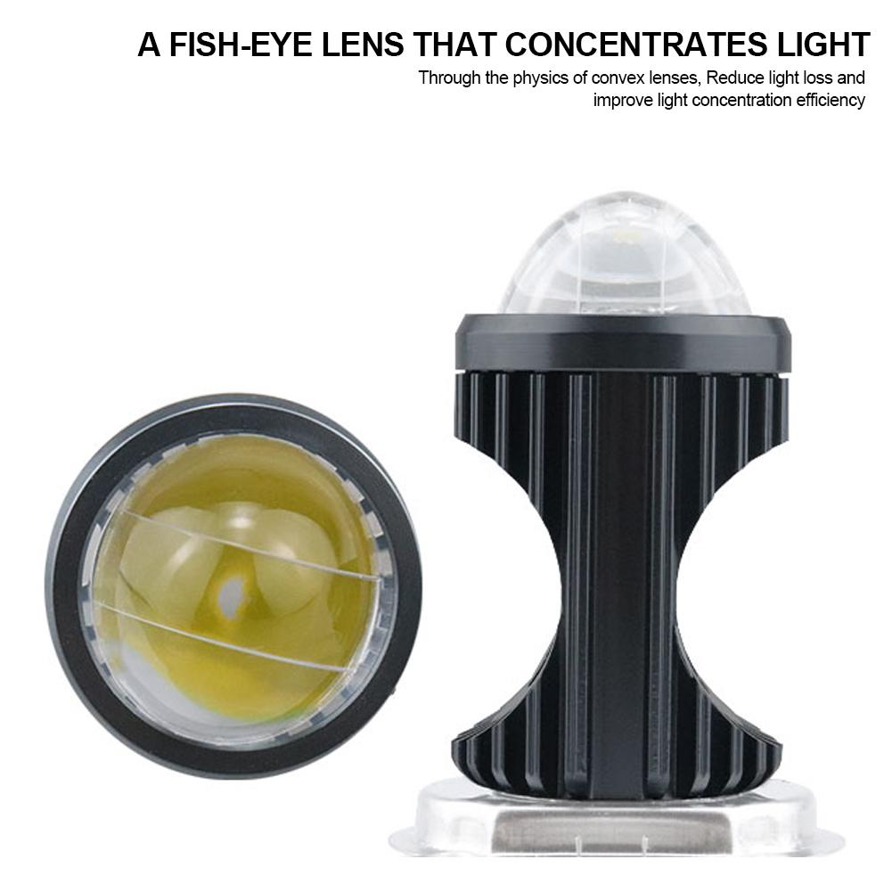 Светодиодная фара для мотоцикла 3030 Chips Strobe Flash Beam для скутера, мотоцикла H4 BA20D PX15D, фары, лампы для фар