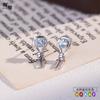 S925 Sterling Silver Tassel Earrings with Natural Topaz Crystal Drop Earrings for Women Elegant Jewelry Gift for Her Birthday