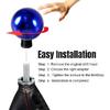 Round Ball Gear Shift Knob, Chrome Finish Aluminum Shifter Knobs with 3 Ada