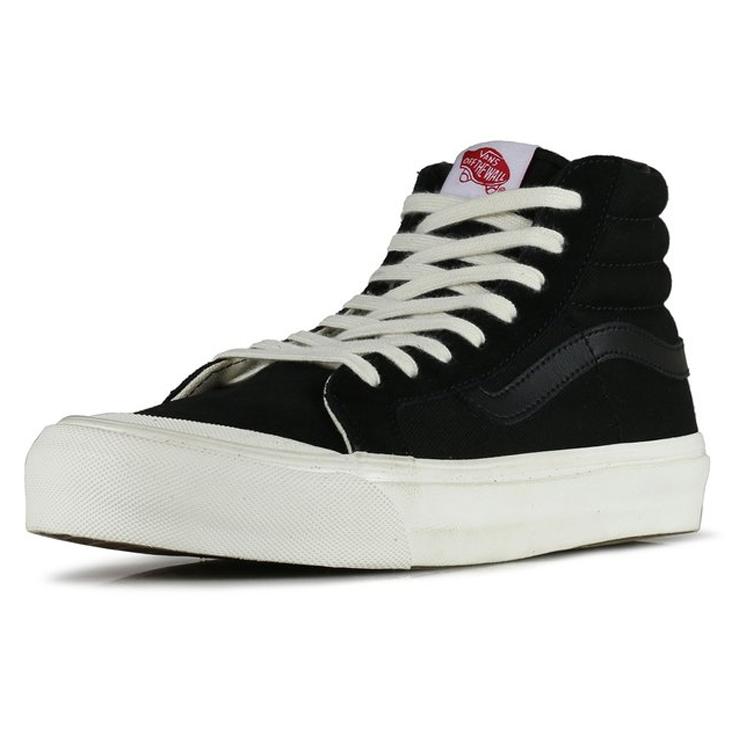 Vans Стиль 138 Высокие кеды для скейтбординга Унисекс Черно-белые VN0A3DP9VQA1