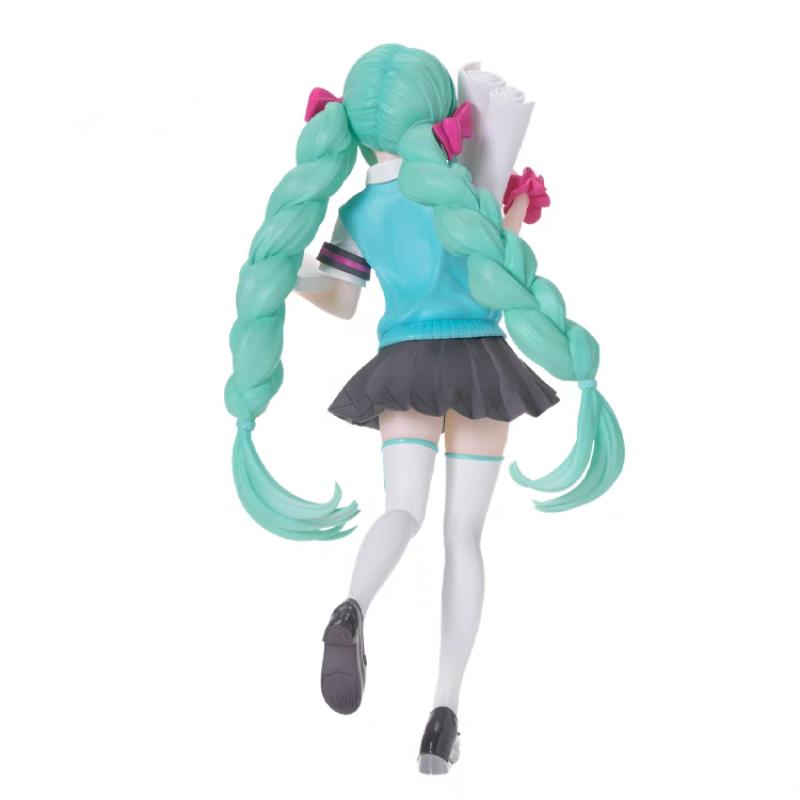 Anime Figure Miku 16th Anniversary Booota School Uniform Action Figurine Pvc Statue Collection Model Toys Gifts