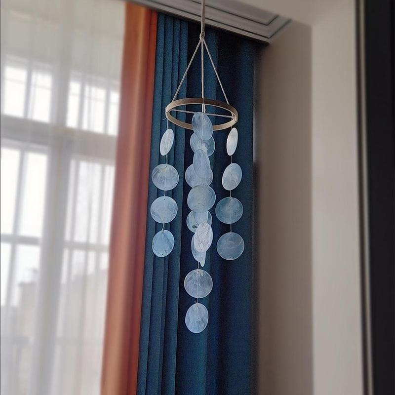 Moon Shell Aeolian Bell Dream Catchers Color Natural Shell Wind Chime Dream Window Sill Balcony Decor Housewarming Birthday Gift