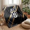 Juventus FC Theme blanket Soft Flannel Blanket Plush Throw Blanket Cozy Sofa Bed Blanket for Home Decor