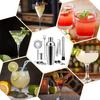 Top Seller Camol Brand 10-Piece Stainless Steel Silver 750ml LFGB Certified Classic Cocktail Shaker Bar Tool Set Jigger Muddler