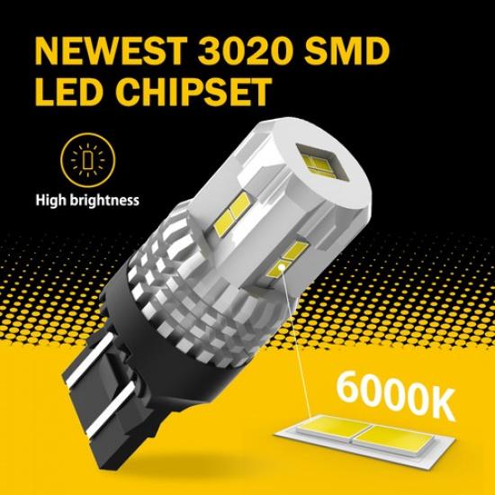7443 LED Reverse Backup Bulbs Light White For 2018 Ford F150 F250