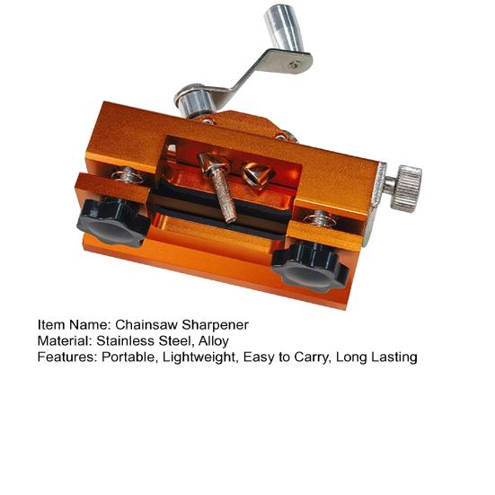 Точилка для бензопилы с гаечными ключами Компактный размер Съемный портативный набор приспособлений для заточки зубов цепной пилы с ручным управлением