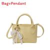 Minimalist Leather Shoulder Bag For Women With Stitching Details And Pearl Chain