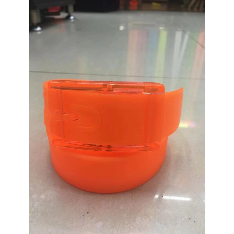 Meier Color silicone plastic belt, multi-style metal-free silicone belt, solid color belt