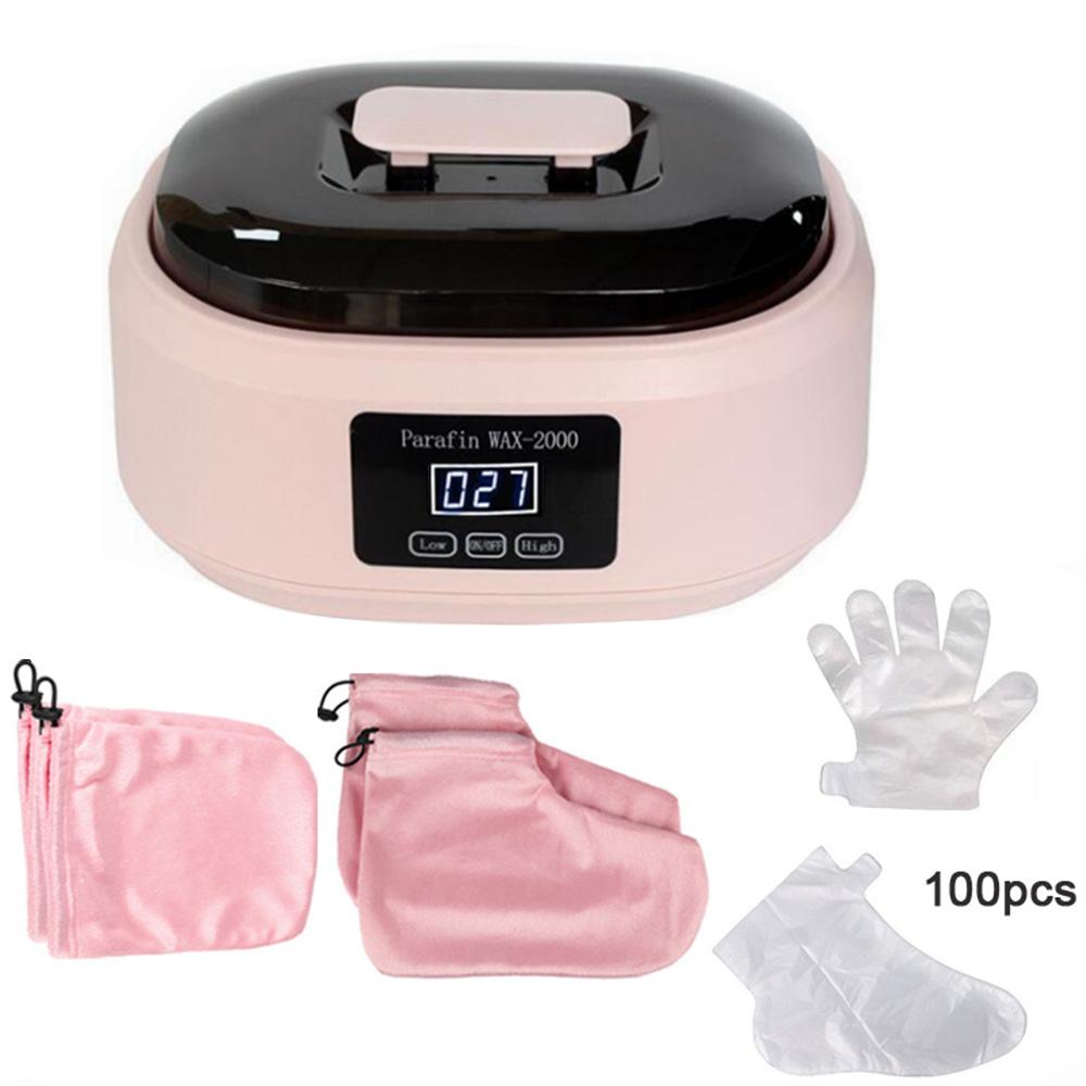 Hands and Feet Mask Warmer Paraffin Wax Bath Heater Machine Moisturizing Hydrating Kit Hand Waxing Spa Smooth and Soft Skin Care