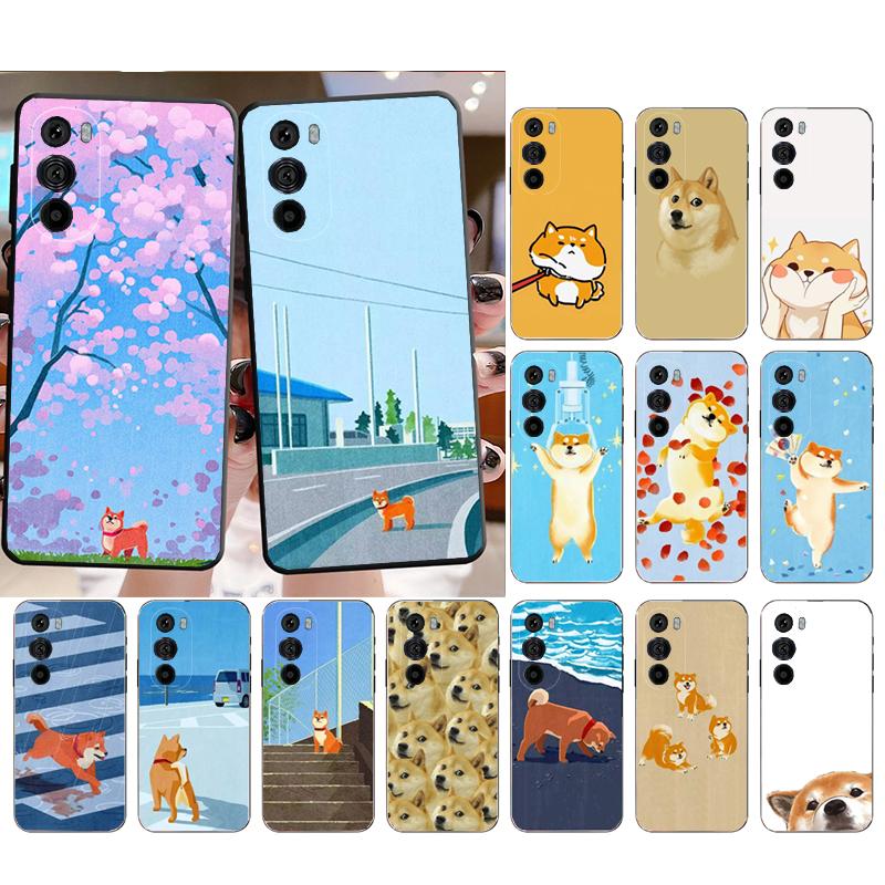 Phone Case For Motorola Edge 50 40 Pro 60 50 40 30 Ultra Neo Fusion Moto G85 G72 G53 G54 G84 G13 G32 Shiba Inu