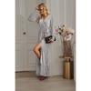 New Women'S Clothing Daily Temperament Elegant Casual Pure Desire Sexy Printed Jumpsuit Long Skirt Light Dress High-End Party Dress