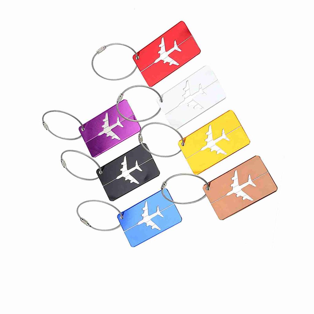 7 шт./компл. Бирки для дорожного багажа из алюминиевого сплава, идентификационные бирки, дорожные этикетки, аксессуары