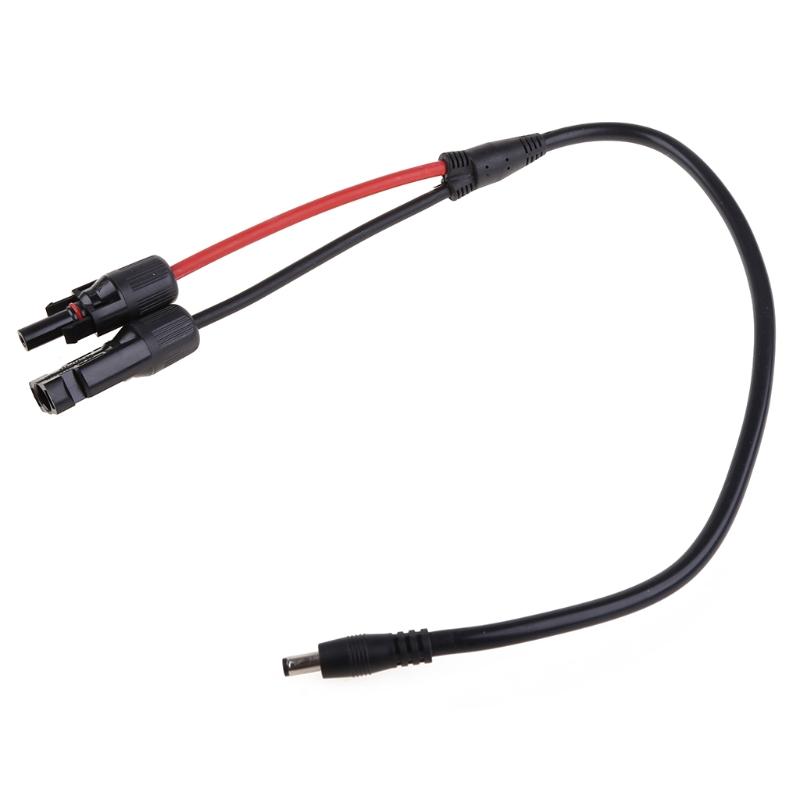 DC5521 Разъем для солнечной панели Разъем для солнечного инвертора Солнечный источник питания для постоянного тока 5,5x2,1 мм Кабель-адаптер 0,5 м 14A