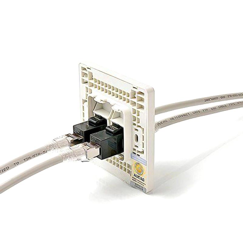 Rj45 Female To UTP Cat5E Cat6 Keystone Jack Inline Соединительный адаптер