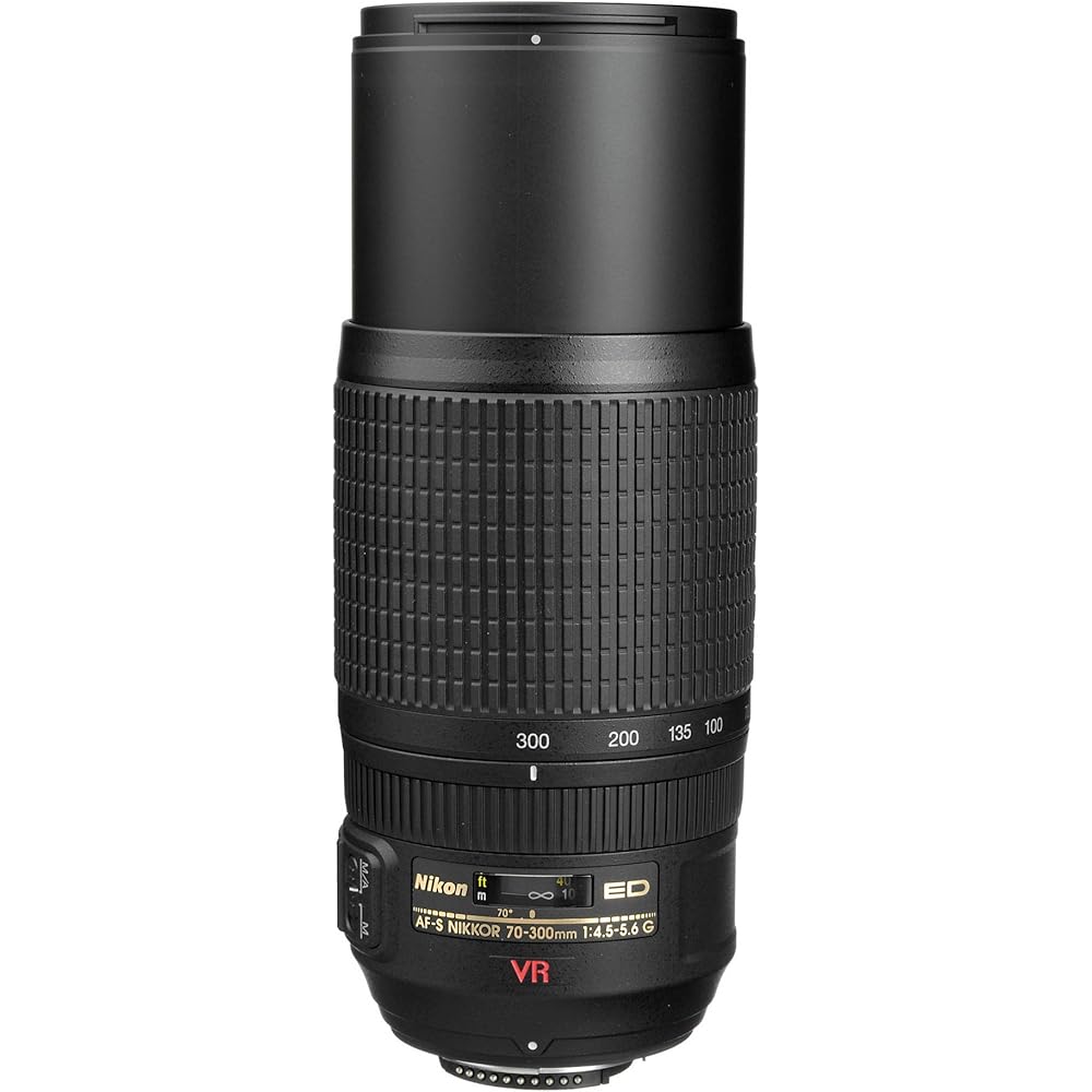 Nikon Телеобъектив с зумом AF-S VR Zoom Nikkor 70-300mm f/4.5-5.6g IF-ED совместимый с полнокадровыми камерами