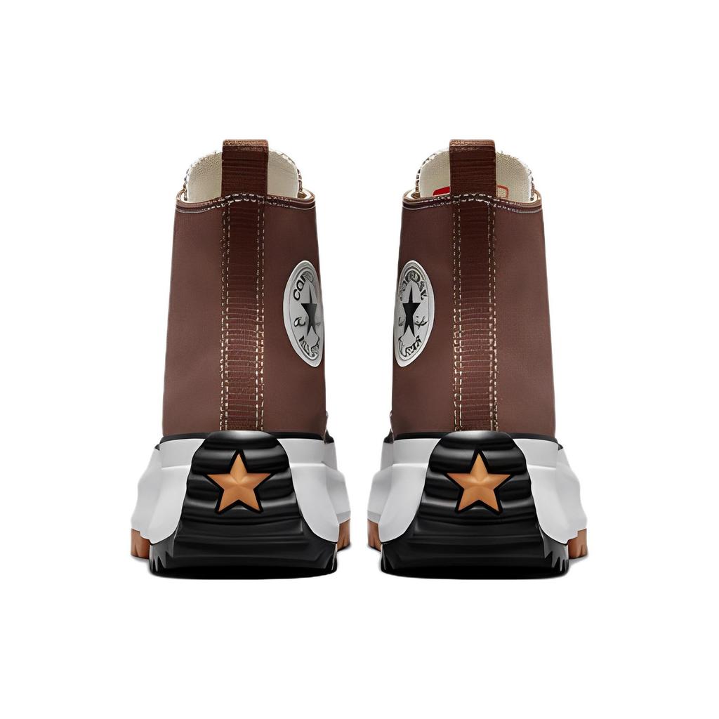 Converse Run Star Hike Платформа High Squirrel Friend Коричневые кроссовки унисекс Черно-белые A03061C