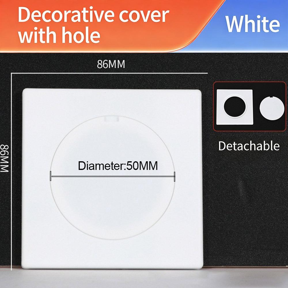 86Type Air-conditioning Dust Plug Easy Install Hole Cap Creative Wall Hole Cover Wall Decoration