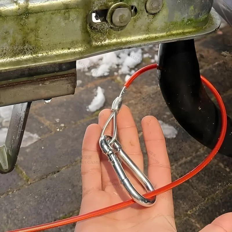 Car Caravan Brake Away Safety Cable Stainless Steel Wire Rope for Trailer Breakaway Rope Braked Hitch Car Accessories
