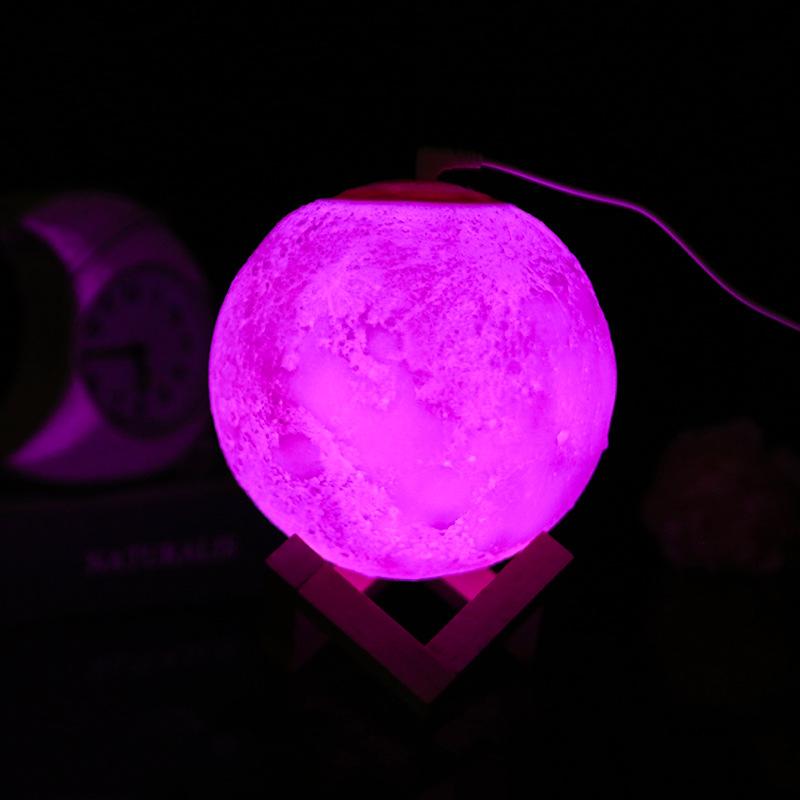 Увлажнитель воздуха в форме луны с 3D-светильником и ночником, диффузором аромата с прохладным туманом для спальни, стола, офиса, детской комнаты, занятий йогой, спа, подарков