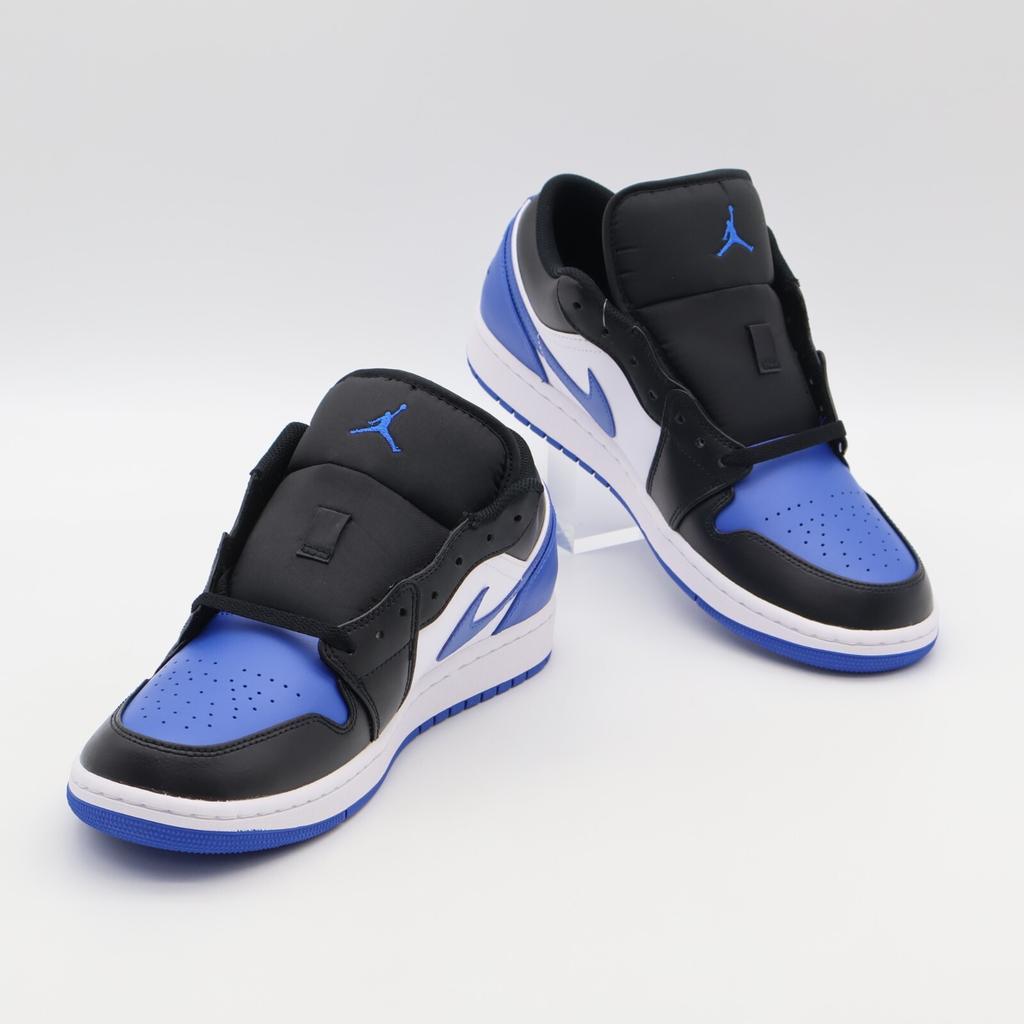 553558-140 Nike Air Jordan 1 Low Черный Белый Альтернативный Синий Носок (Мужской)