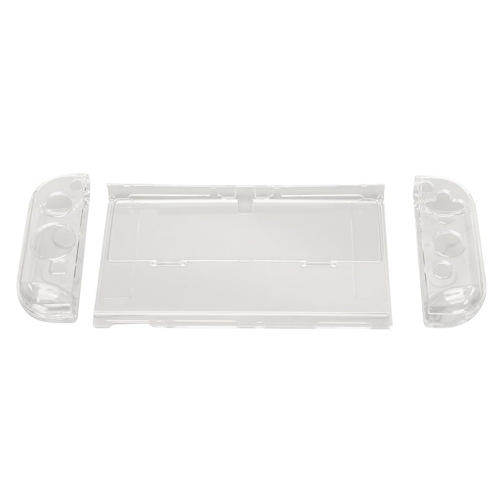 Clear Game Console Case Split Dockable Shockproof Gamepad Protective Shell for Switch OLED 2021 for