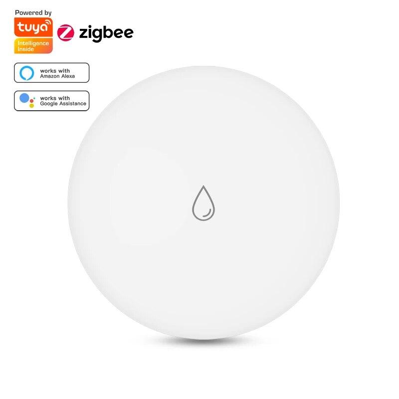 IP67 Tuya ZigBee Умный датчик утечки воды Детектор утечки воды Сигнализация утечки воды Умный домашний монитор безопасности Работает со шлюзом ZigBee