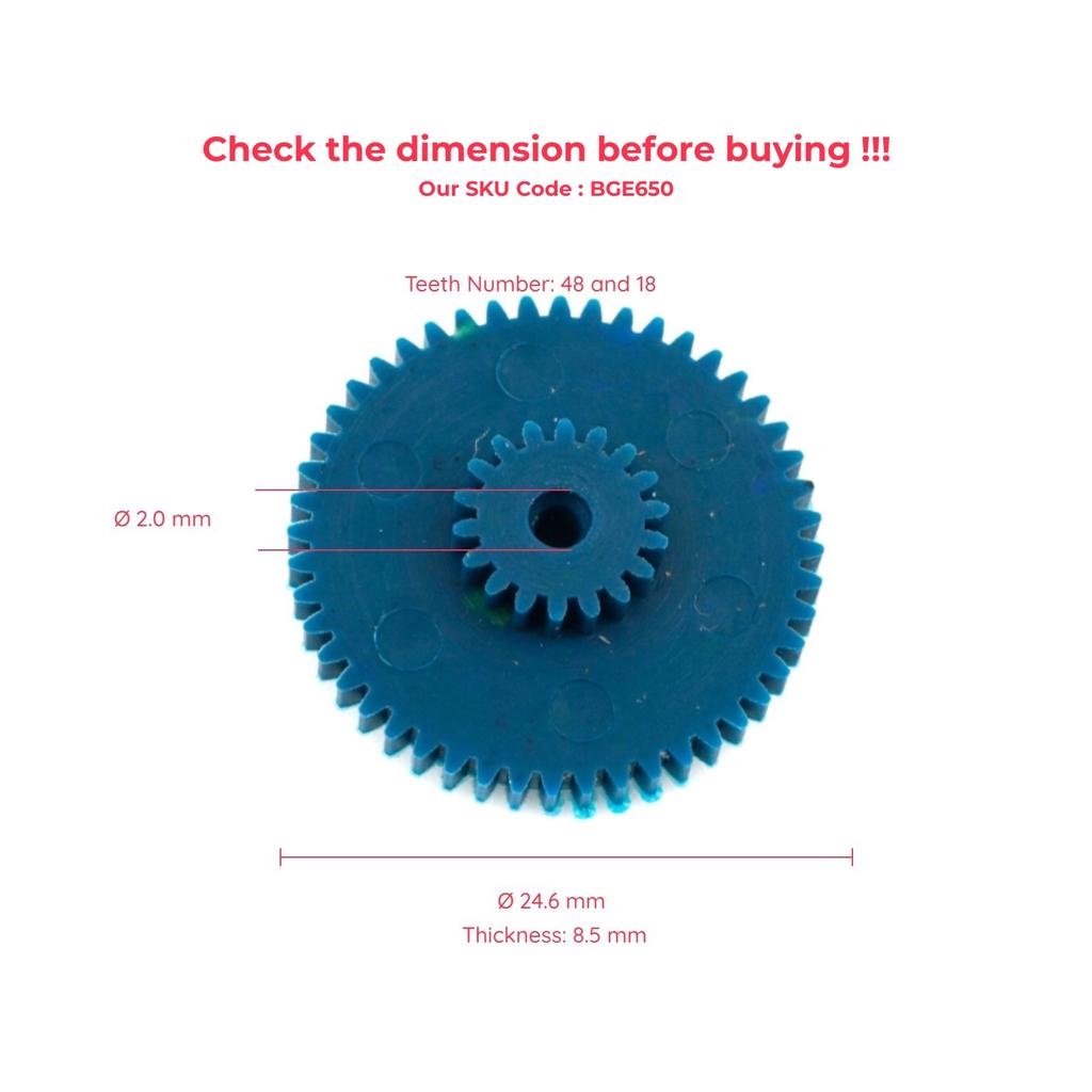 48x18 Teeth EGE650 VDO Speedometer Odometer Kilometer Cluster Repair Gear Cog Fits: Many Cars Including Mercedes, BMW Models