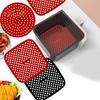 Silicone Air Fryer Liners Reusable Non-stick Pot Liner Food-Grade Silicone Basket Accessories Replacement of Parchment Liner Paper Silicone Baking
