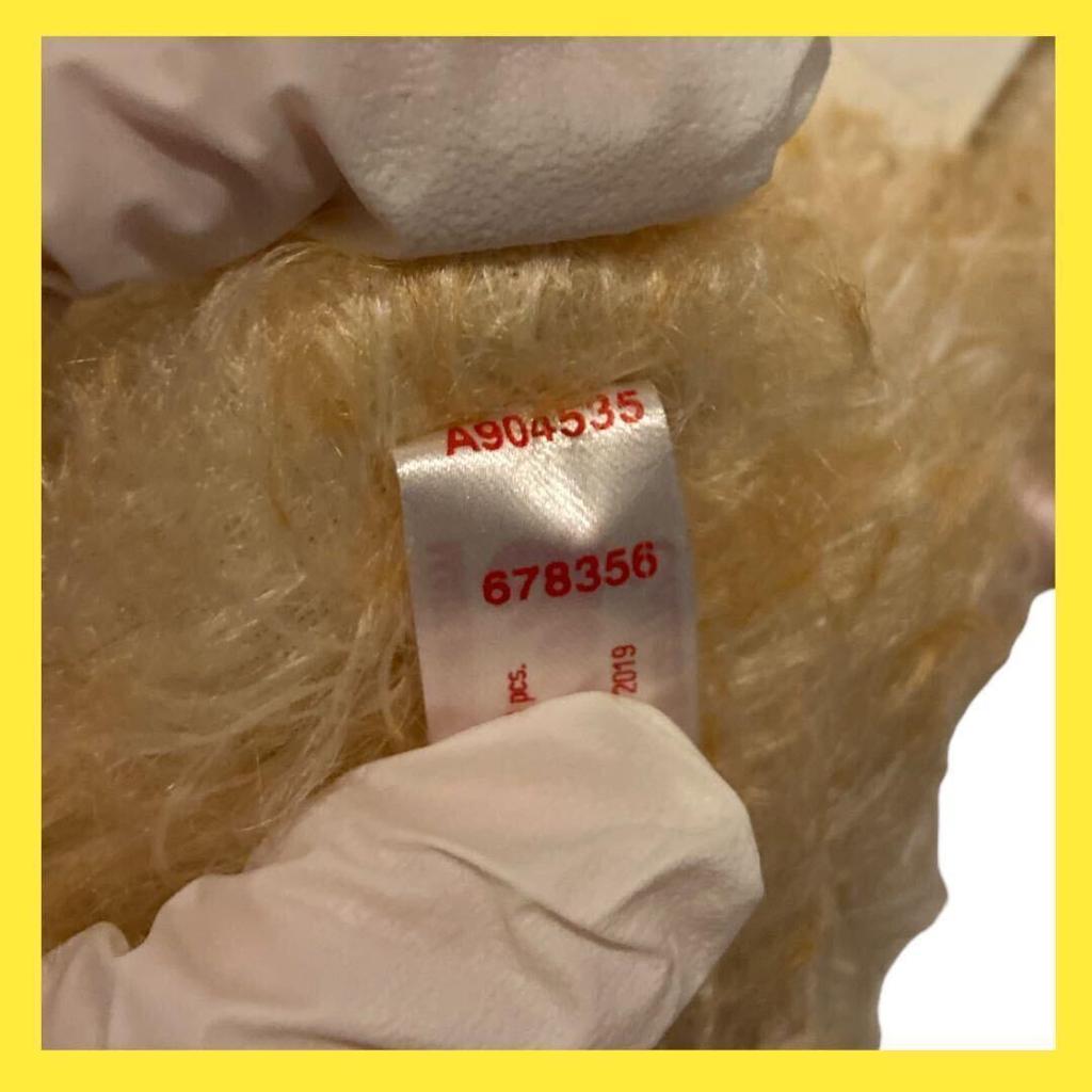 [USED]Steiff Teddy Bear Ume Plum Flower Japan Limited Edition Collectible Plush Doll