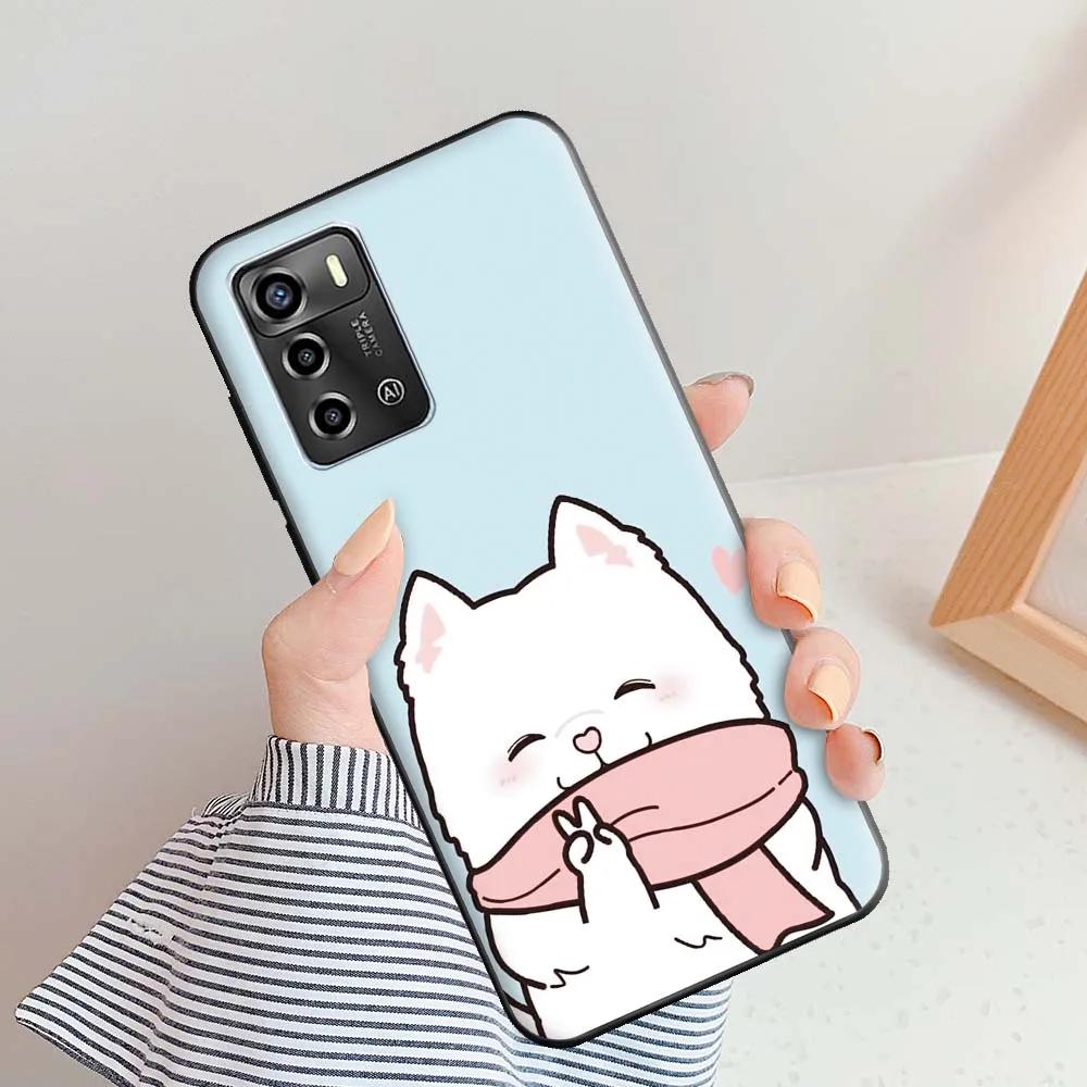 Case For ZTE Blade V40 Vita Case Cover 4G 5G ZTE V40 Vita Cartoon Cute Animal Silicone Phone Bumper For ZTE Blade V40 Vita Shell