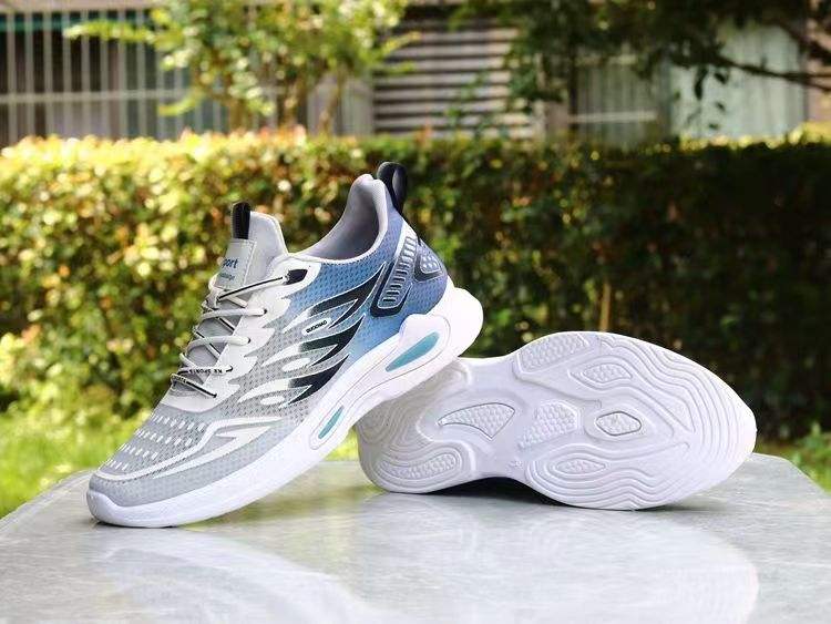 Мужские дышащие сетчатые повседневные кроссовки на шнуровке легкие для ходьбы и бега размер до