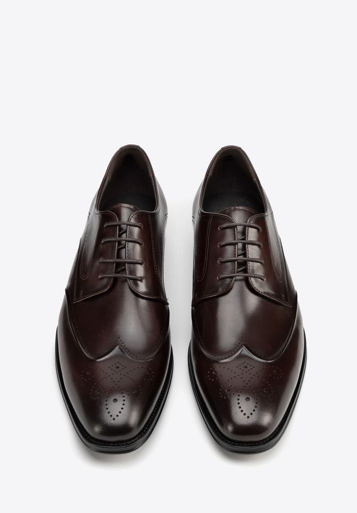 Wittchen Men's Brogues Made Of Genuine Leather, Dark Brown, Dark Brown, Genuine Leather