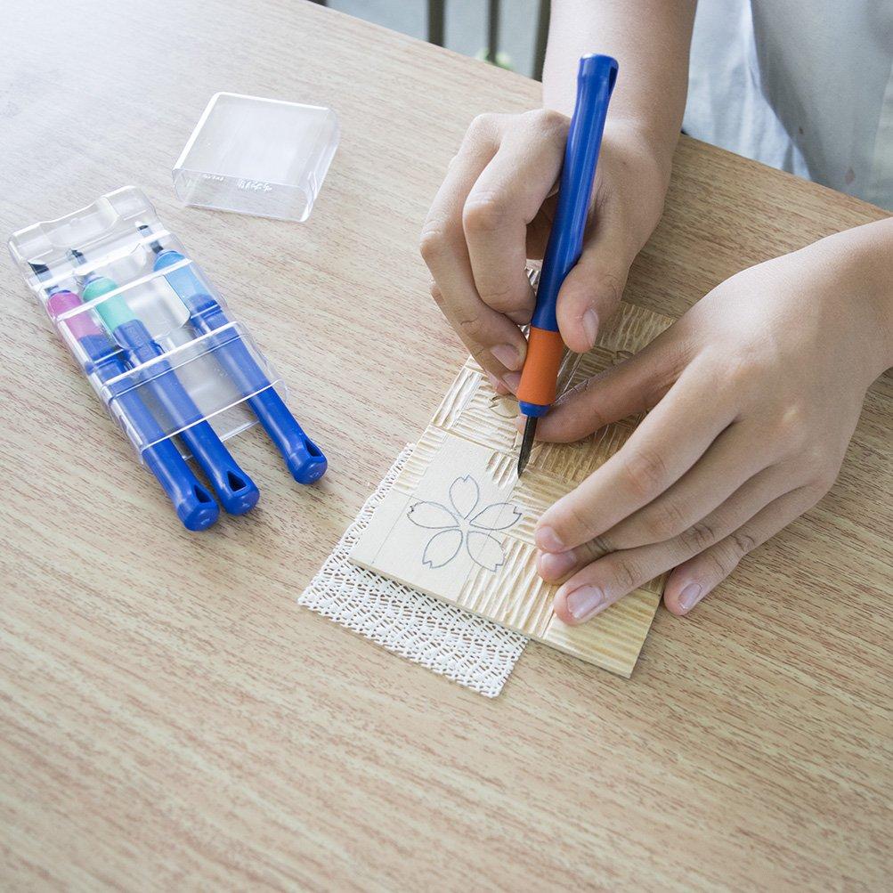 Набор стамесок Sakura Crepas с рукоятками из 4 штук EHT-4A