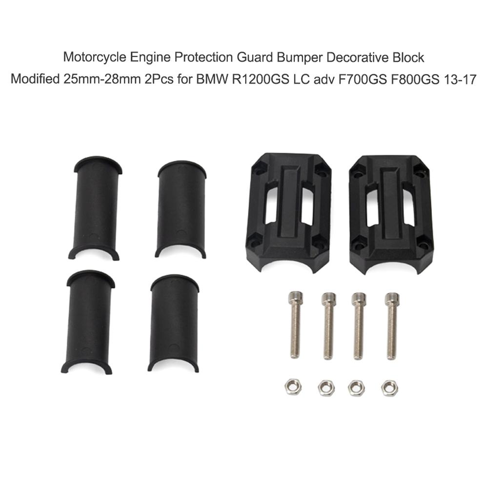 Motorcycle Engine Protection Guard Bumper Decorative Block Modified 25mm 28mm Shock Bar 2Pcs for BMW R1200GS LC adv