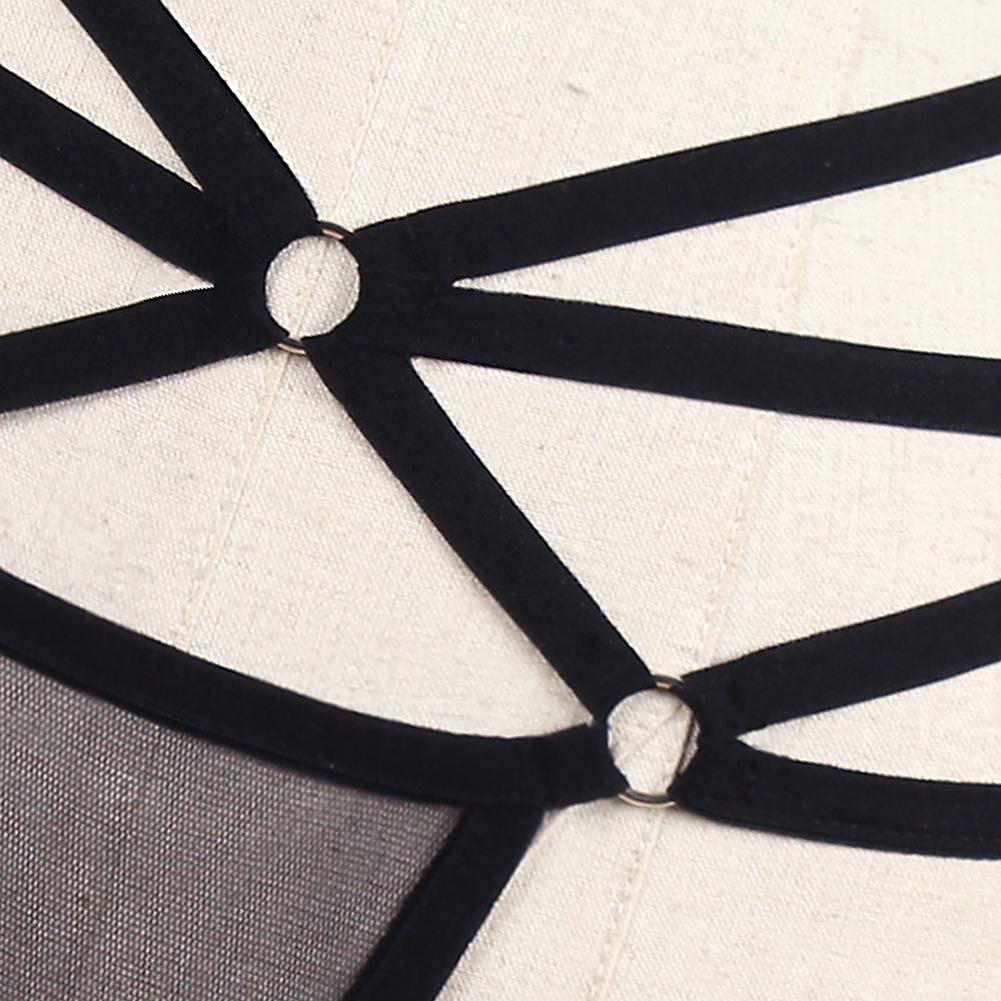 Sexy Women G-String Thong Solid Color Strap Mesh Underwear Briefs Underpants