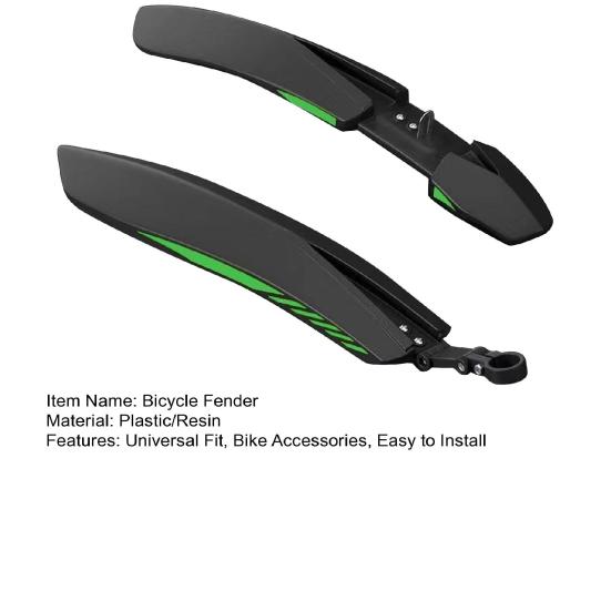 2 шт. велосипедное крыло светоотражающее водонепроницаемое легкое универсальное 24/26/27,5-дюймовое переднее заднее крыло для горного шоссейного велосипеда