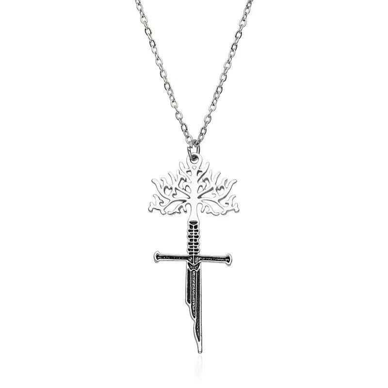 Lord of the Rings necklace, Nasir Holy Sword, Aragon broken sword pendant necklace, eco-friendly accessory