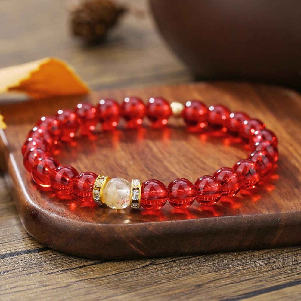 Кристаллический браслет тигровый глаз эластичный браслет из бисера оптовая продажа натуральный камень экспорт ювелирные изделия бисер браслет