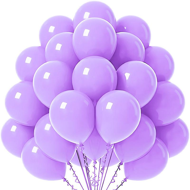Solid Color 10-Inch Matte Latex Balloon Set for Children's Birthday Decoration