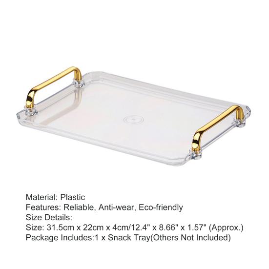 Поднос для десерта Шикарный многофункциональный легкий поднос для сервировки Минималистский дизайн Декоративный поднос для закусок Поднос для сервировки для дивана